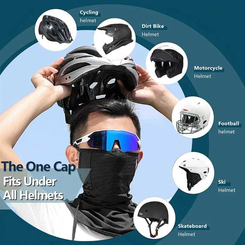 Dual-Use Full Face Sun Protection Mask Summer Ice Silk Comfortable Face Balaclava for Hiking Cycling Hunting Fishing M260320