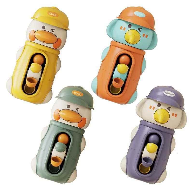 Cute Duck/Elephant Baby Shower Bath Toys Children Water Play Spinner with Suction Cup Waterwheel Games for Kid Bathroom Y260319