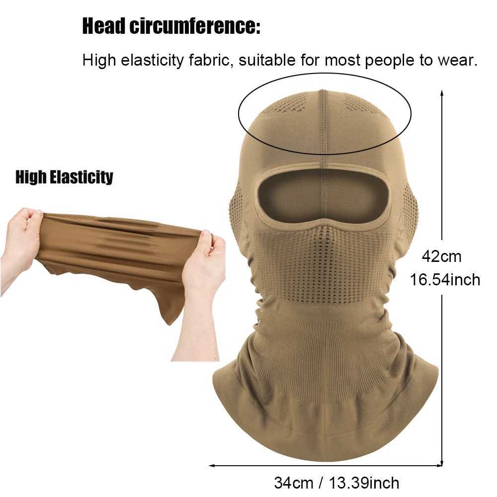 Breathable Balaclava Hat High Elasticity Motorcycle Full Face Mask Bicycle Ski Motorcycle Helmet Inner Scarf gear M260320