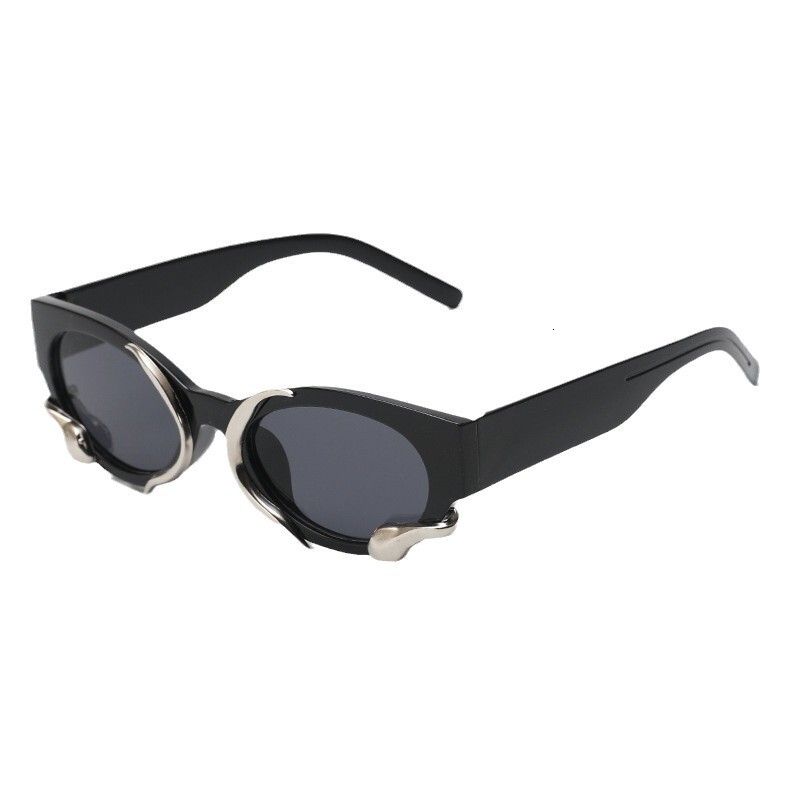 Luxury Brand Designer Jewelry Small Face Sunglasses For Women UV Protection GM Round Face Big Face Slimming Eyes Men High-End Sunglasses Summer Street