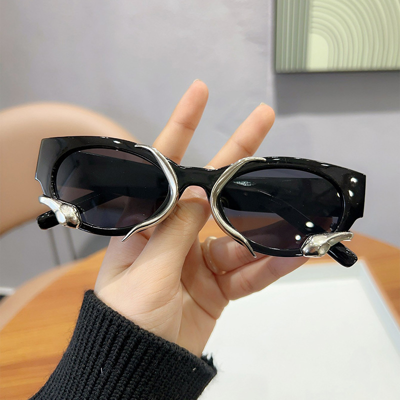 Luxury Brand Designer Jewelry Small Face Sunglasses For Women UV Protection GM Round Face Big Face Slimming Eyes Men High-End Sunglasses Summer Street