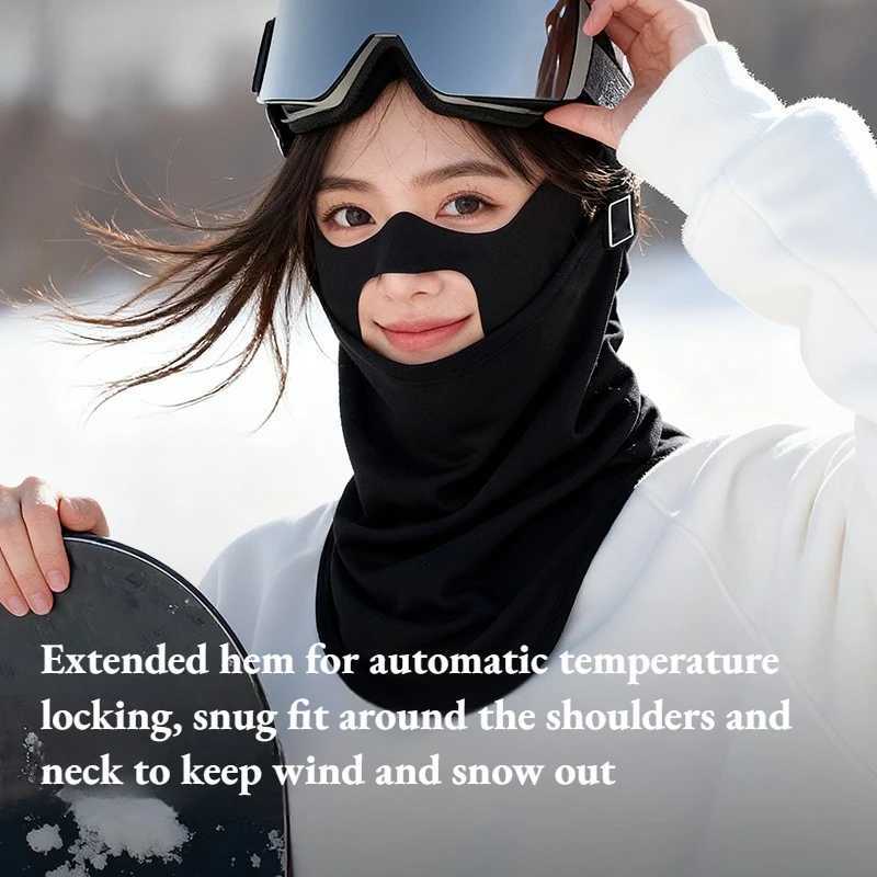 3D Cut Skiing Thermal Face Mask Windproof Warm Fleece Lined Breathable Anti UV Full Face Cover for Ski Cycling Outdoor Sports M260320