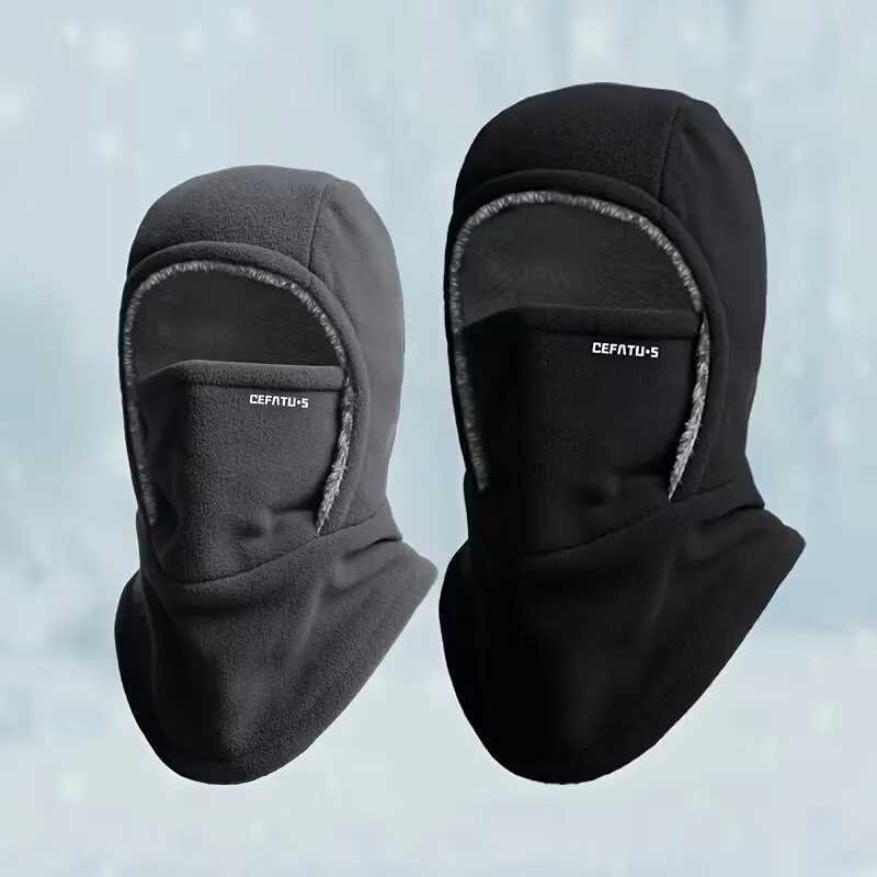 Fleece Balaclava Cycling Cold-proof Windproof Warm Hood and Hat Thicken Thermal Ski Windproof Women Men M260320