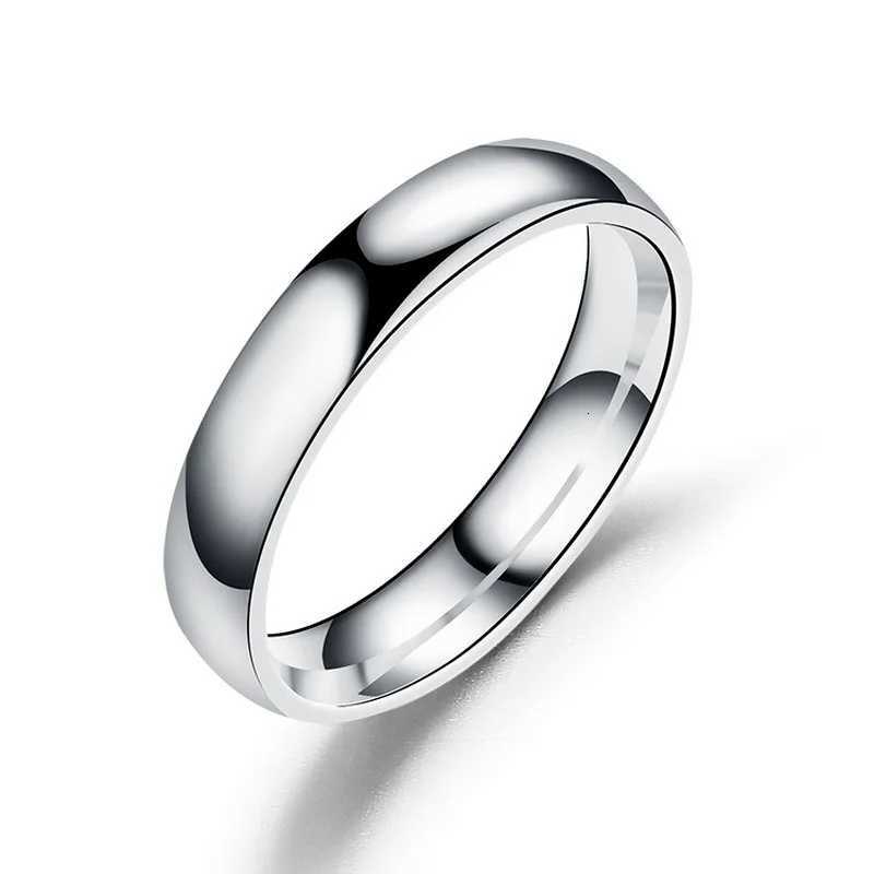 Simple 4mm 6mm Titanium Ring Women Men Prevent Allergy High Polished Wedding Rings Stainless Steel Couple Finger Jewelry Gifts H260320 - view 5