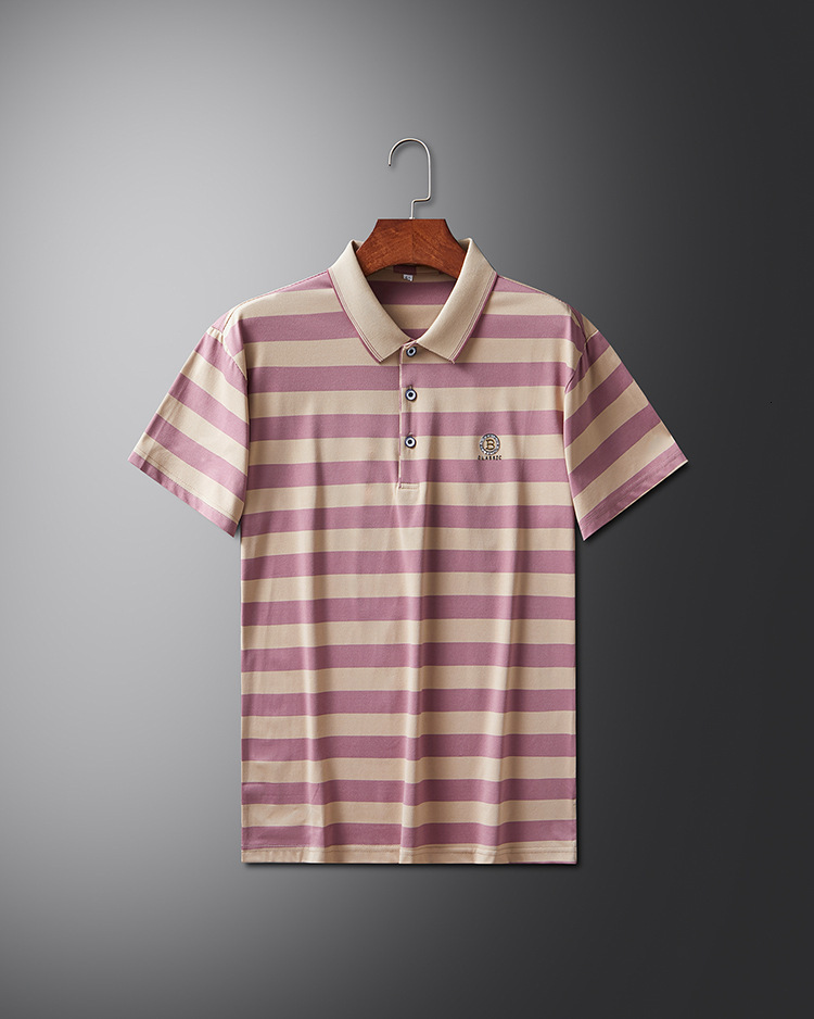 Summer Pure Cotton Men's Short-sleeve Polo New Summer Style Designer Hoodie Loose Fit Collared Half-sleeve Designer T-shirt Shirt For Middle-aged