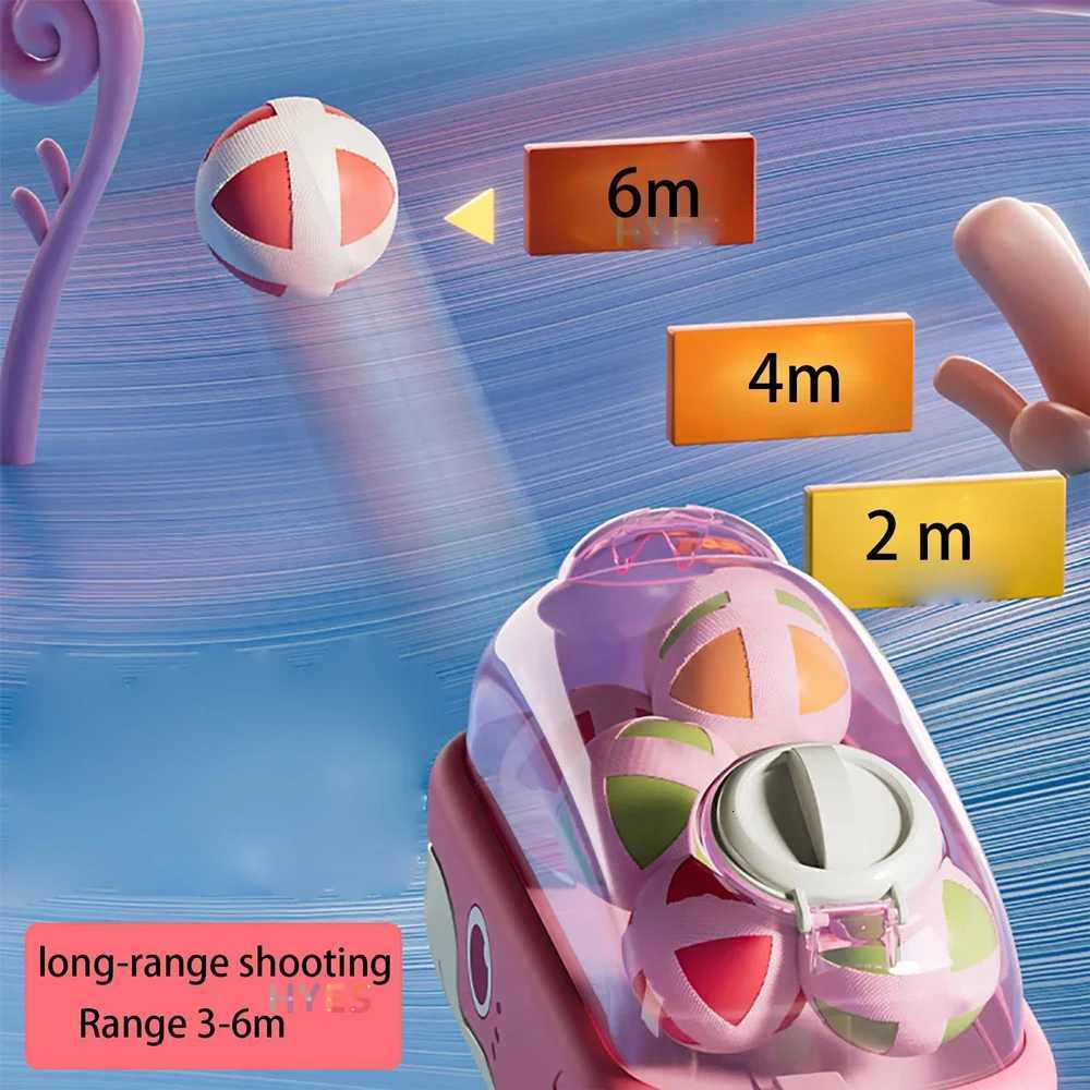 Whale Sticky Ball Throw Toy Set Kids Shooting Ball Gun Dart Board Target Soft Bullet Outdoor Indoor Game Gifts For Girsl Boys Y260319