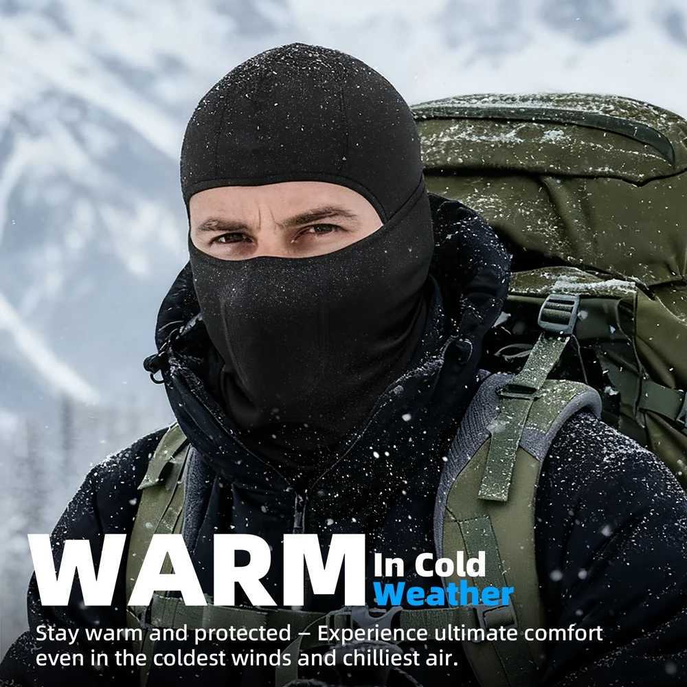 Winter Thermal Balaclava Fleece Cold-proof Full Face Mask Ski Outdoor Sports Hiking Cycling Snowboard Hood Scarf Neck Warmer M260320