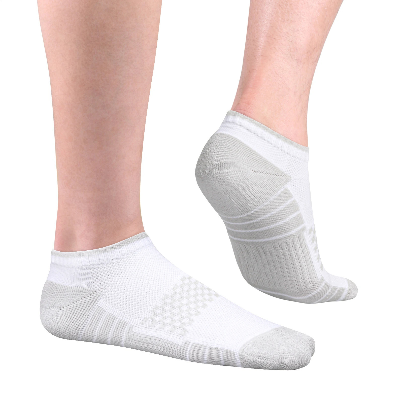YUEDGE Mens Trainer Socks Sweat Wicking Anti-Odor Breathable Cotton Low Cut Ankle Gym Golf Athletic Running Sports Socks 260319 - view 5