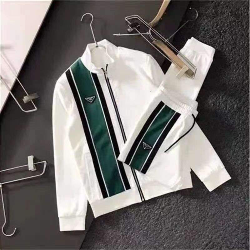 Luxury Brand Designer Clothes 2025 Light Luxury New Men's Casual Suit Jacket Trendy Jacket Long Pants Fashion Two-Piece Sports Suit