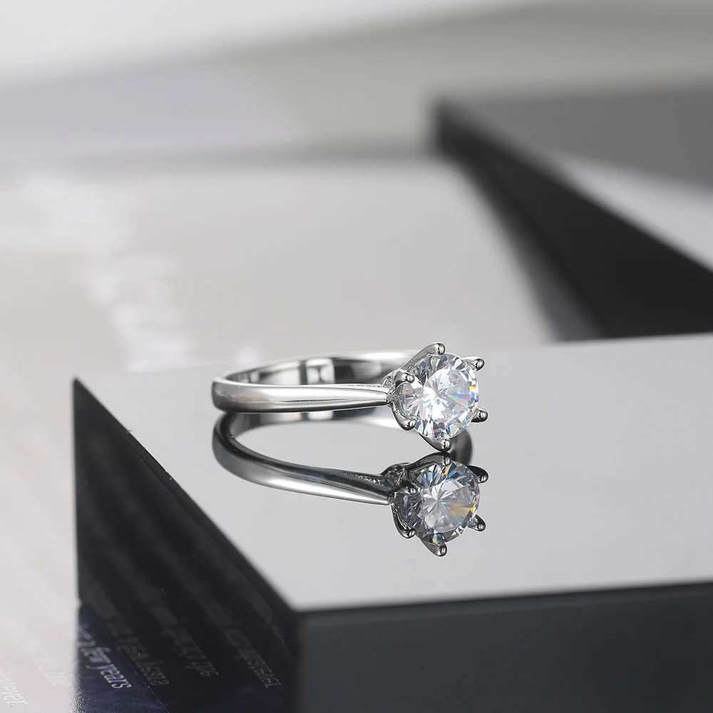 ZHOUYANG Rings For Women Forever Classic Simple Style Six Claws Cubic Zirconia 3 Color Wedding Gift Fashion Jewelry KCR033 H260320 - view 6