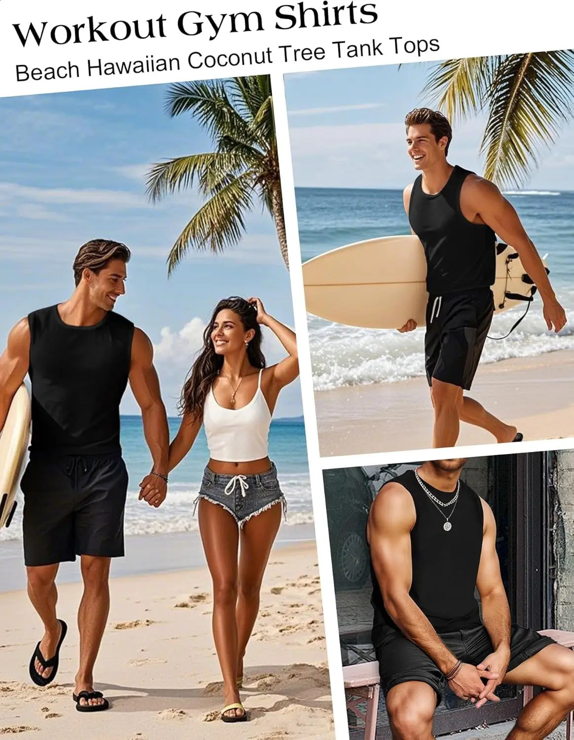 Mens Tank Tops Workout Sleeveless Shirts Summer Solid color Polyester Quick drying Tanks for Men summer Beach Sports TShirts y260312