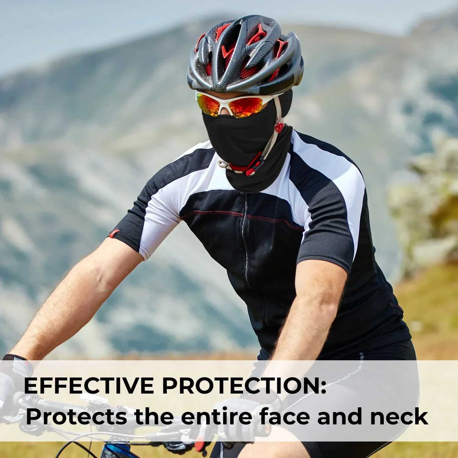 Universal Sports Scarf Cycling Mask Bicycle Full Face Cover Motorcycle Face Mask UV Protection Breathable Cool Outdoor Equipment M260320