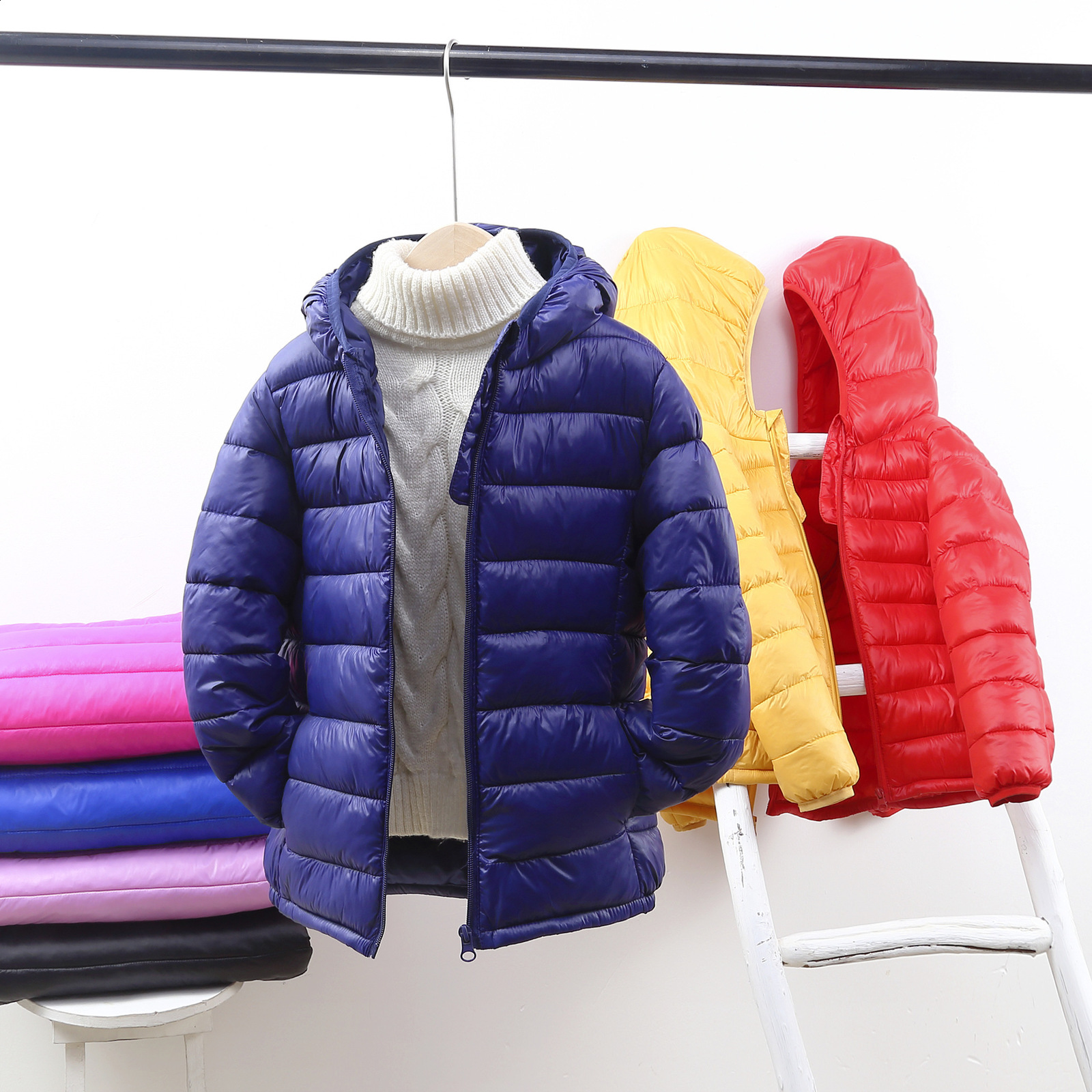 1-14 autumn and winter childrens down jackets childrens clothing childrens warm jackets 241118