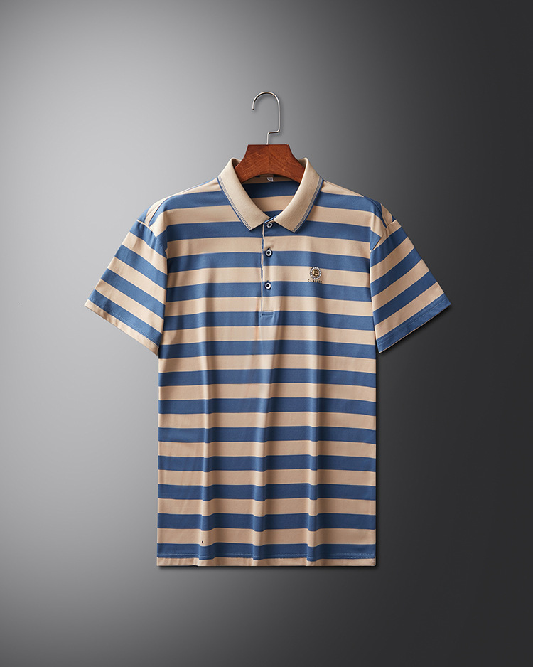 Summer Pure Cotton Men's Short-sleeve Polo New Summer Style Designer Hoodie Loose Fit Collared Half-sleeve Designer T-shirt Shirt For Middle-aged