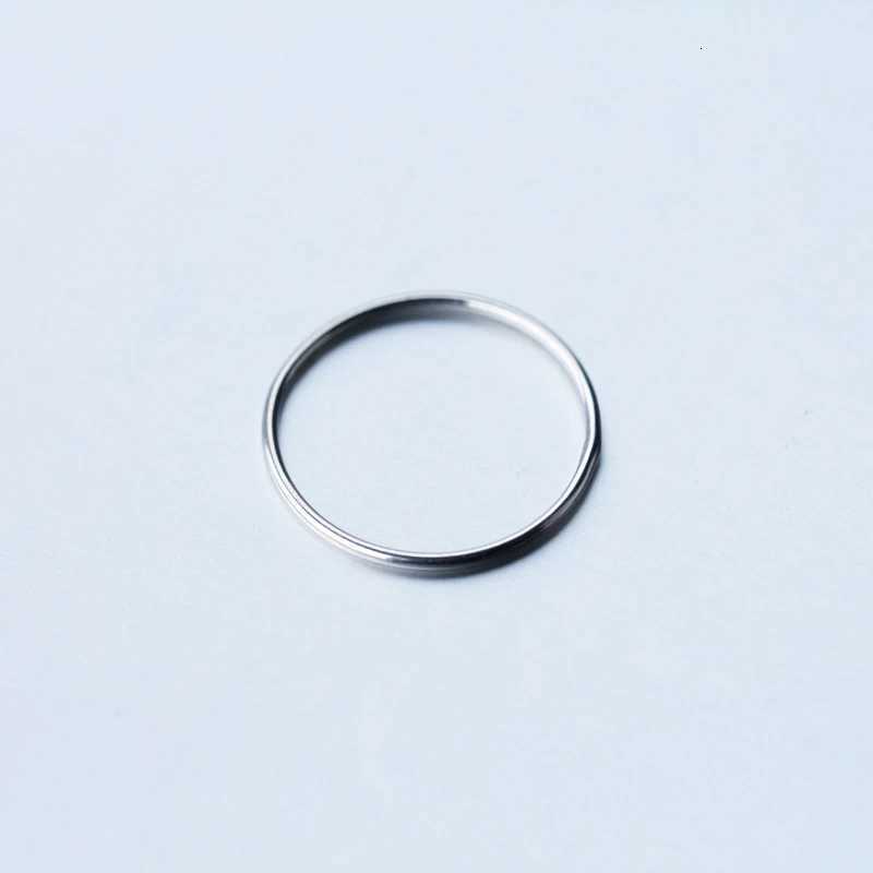 Modian Silver Simple Circle Stackable Ring 925 Sterling Silver Multiple Sizes Finger Rings For Women Fashion Fine Jewelry H260320 - view 3