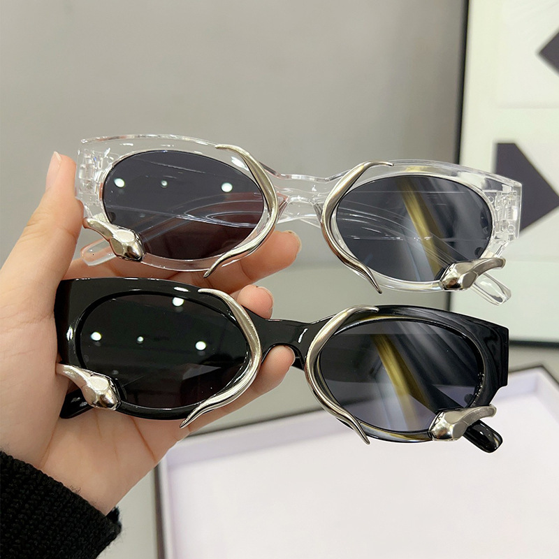 Luxury Brand Designer Jewelry Small Face Sunglasses For Women UV Protection GM Round Face Big Face Slimming Eyes Men High-End Sunglasses Summer Street
