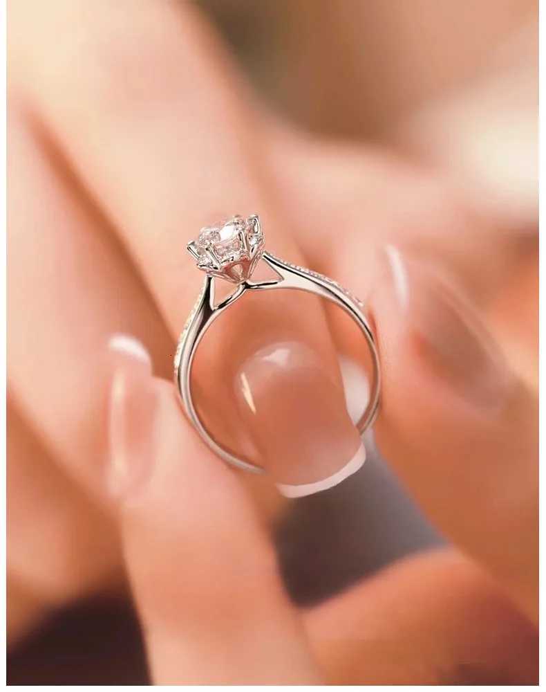 Entry-level Ring Womens 05ct Moissanite PT950 Platinum - Dainty design 05ct quality budget-friendly treasure H260320 - view 7