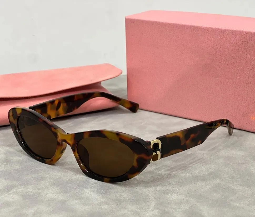 MM Sunglasses women designer sunglasses mu pink small mask woman oval frame mirror shades luxury metal sun glasses for womens y2k spicy girl with box AA