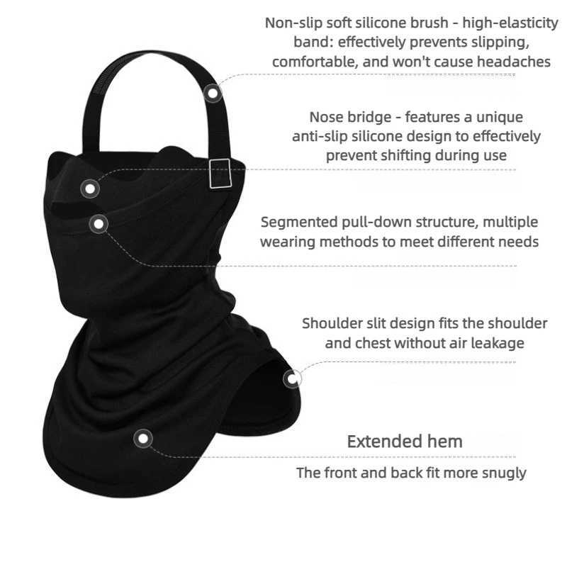 3D Cut Skiing Thermal Face Mask Windproof Warm Fleece Lined Breathable Anti UV Full Face Cover for Ski Cycling Outdoor Sports M260320