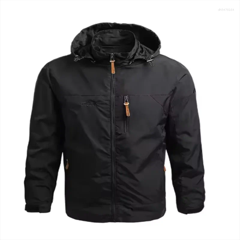 mens vests 2026 spring and autumn coat fashion mountain hooded hardshell jacket windbreaker outdoor blazer wear a001