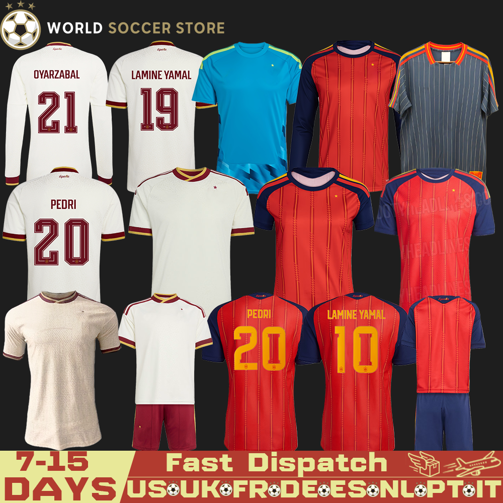 3XL 4XL PEDRI 2026 Spain Soccer Jerseys LAMINE YAMAL Espana Camiseta de futbol ZUBIMENDI BARRIOS CUBARSI YEREMY MERINO Football Shirts ES National Kids Kits 06 11