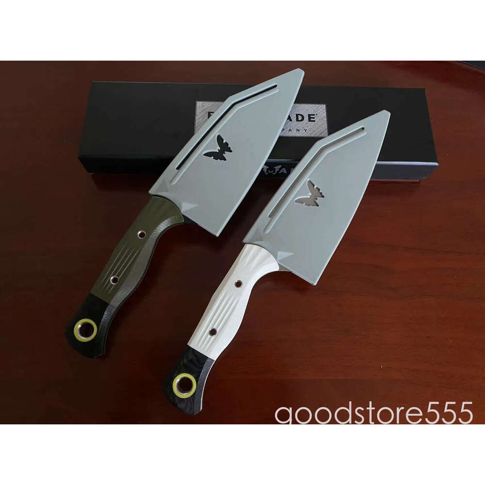 4Models pocket knife 4010BK-01 couteau Fixed fixed blade knife Blade Knife 5.82 CPM-154 Black Clip Point Blade, OD G10 Handles with G10 Bolsters
