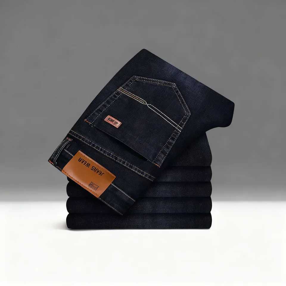 New Men Classic Jeans Jean Homme Pantalones Hombre Men Mannen Soft Black Biker Masculino Denim Overalls Mens Pants Size D260320