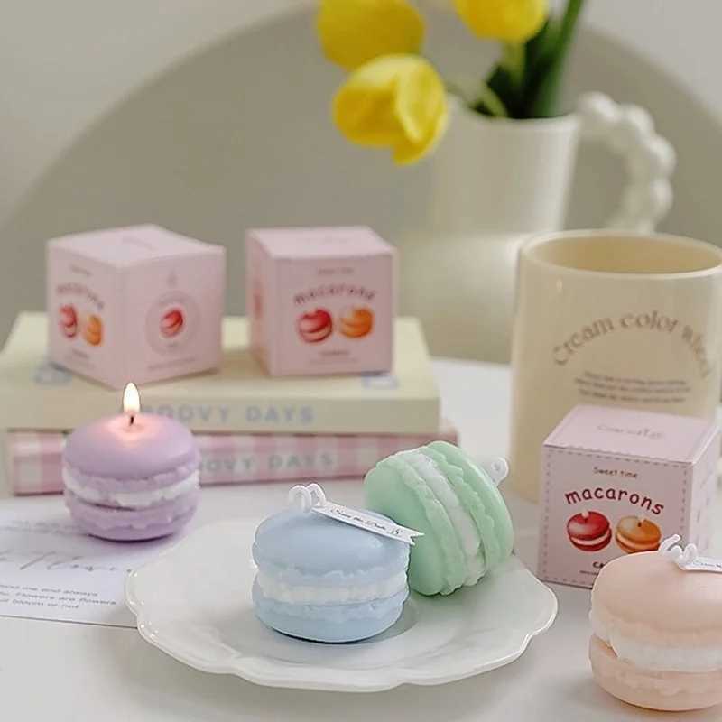 2025 Cute Macaron Creative Styling Aromatherapy Candles Home Fragrance Collection Decoration Ornaments Christmas Birthday Gifts H260319