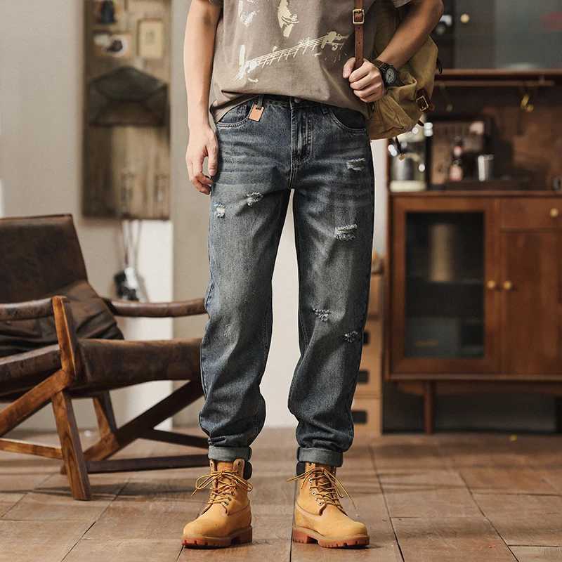 2025 Spring/Summer New Mens Stretch Straight leg Jeans Classic Business Casual Straight leg Loose Large denim Pants Brand Jeans D260320