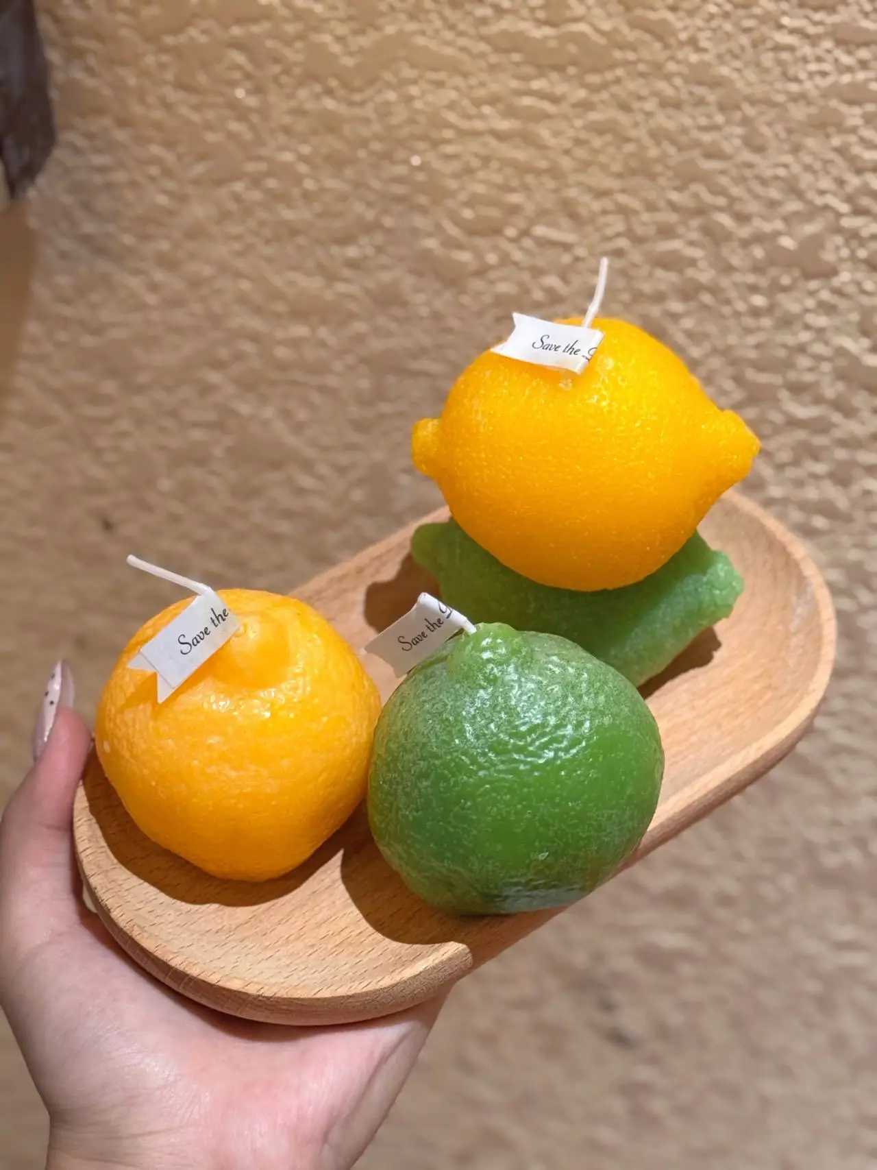 Lemon Candle Creative Simulated Fruit Candles DIY Fragrance Birthday Gift Imitation Fruit Candle Scented Candles Ornaments H260319