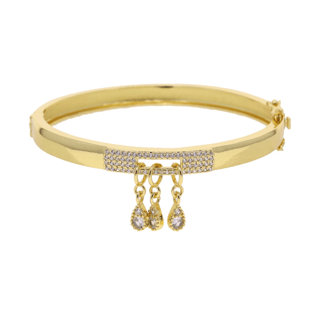 2026 New Fashion Geometry Bracelets Micro Paved Bling CZ For Women Gold Plated Classic Jewelry