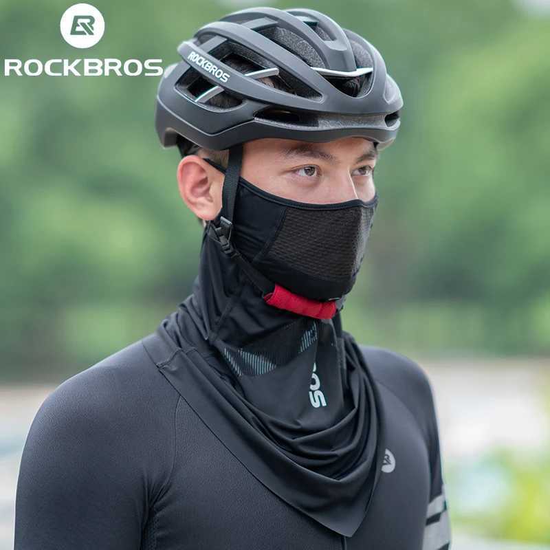 ROCKBROS Ice Silk Cycling Face Mask UV Sun Protect UPF50 Summer Breathable Collar Scarf MTB Road Motorcycle Bike Bicycle Mask M260320