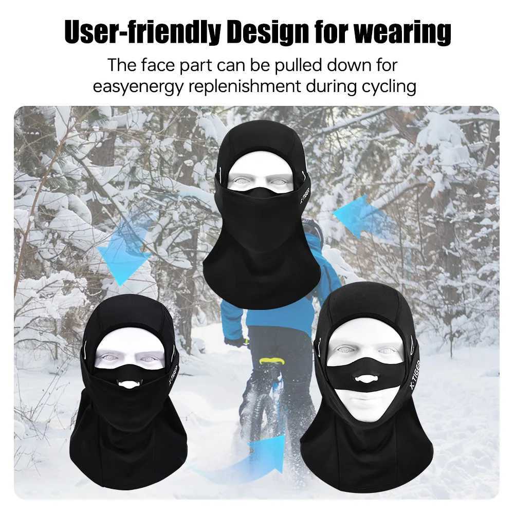 X-TIGER Winter Cycling Mask Windproof Balaclava Breathable Anti-fog Ski Masks Thermal Keep Warm Bicycle masks full face M260320