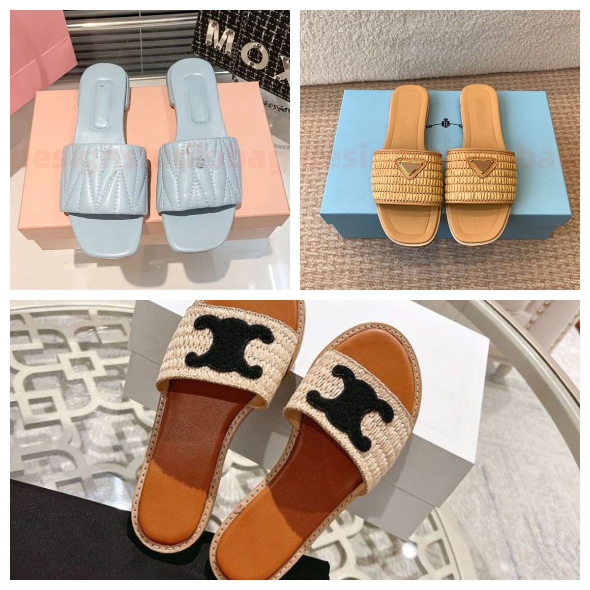 designer sandals women Slippers Slide sandals luxury Casual shoes Designer Men Sliders fashion outdoor Beach sandale Womens Shoe flat loafer Summer Mule Size 35-451
