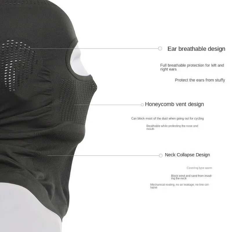 Cycling Balaclava Breathable Sport Full Face Mask Ski Windproof gear Outdoor Bicycle Motorcycle Soft Bike Quick-Dry Hood M260320