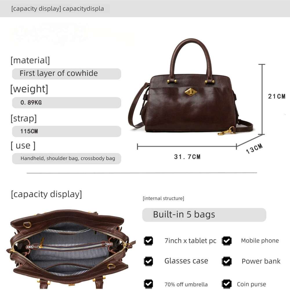 2026 New Trendy High-End Genuine Women Tote Large Capacity Luxury Shoulder Crossbody Handbag, Soft Leather Commute Bag, Factory Wholesale SENYY