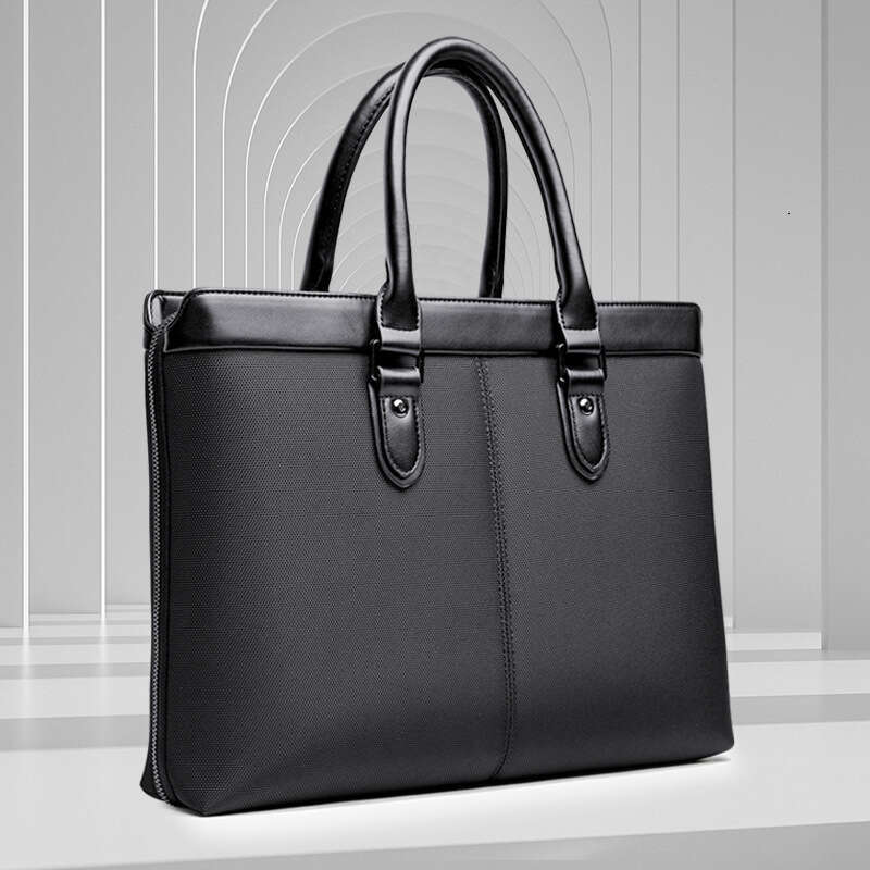 Luxury Men's Briefcase Business Handbag Large Capacity Waterproof Oxford Cloth Laptop Bag Shoulder Tote Bag For Meeting Business Trip SENYY