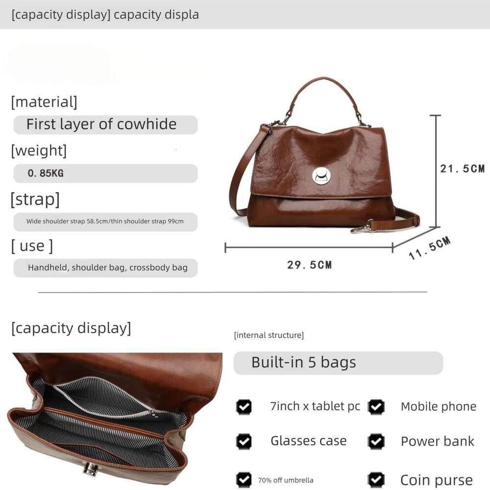 New Fashion Leather Crossbody Bag for Women, Luxury Tote Hobo Shoulder Bag, Large Capacity Daily Commute Handbag, Durable & Stylish Design Wholesale S