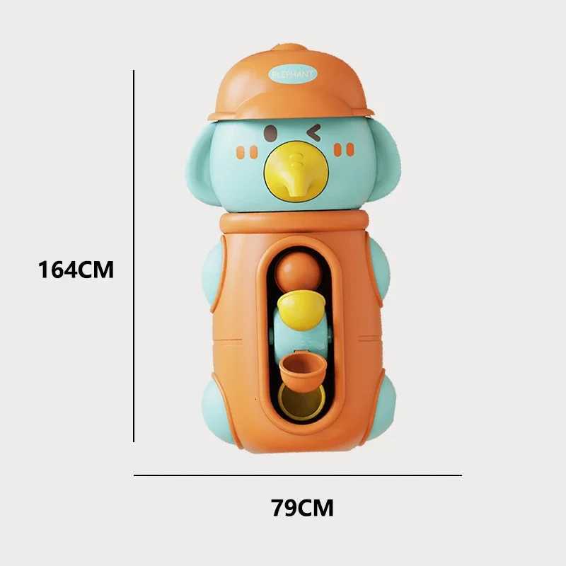 Cute Duck/Elephant Baby Shower Bath Toys Children Water Play Spinner with Suction Cup Waterwheel Games for Kid Bathroom Y260319