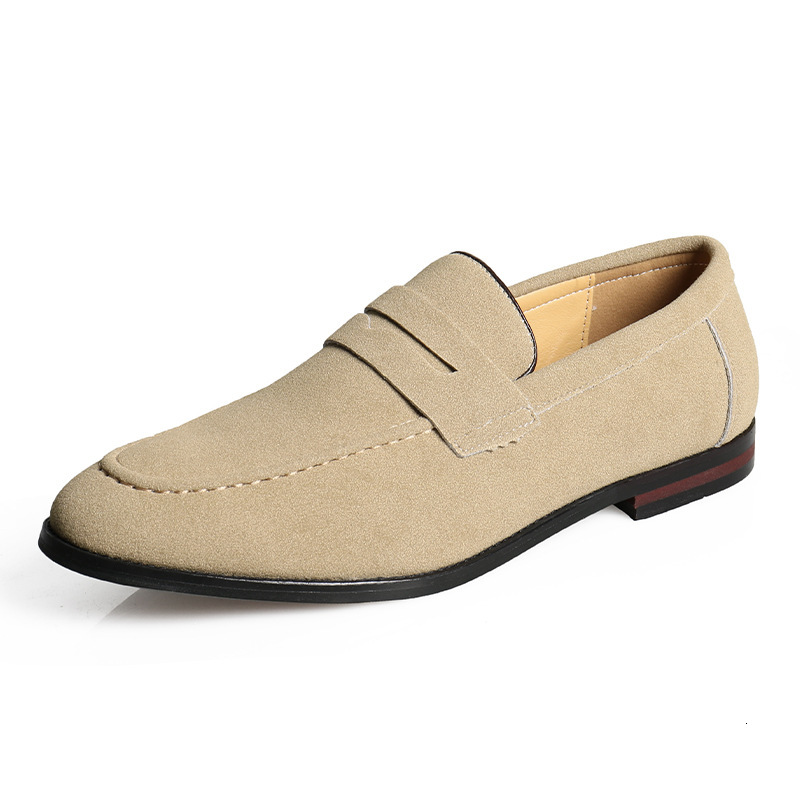 Designer Men's Shoes Solid Color Loafers British Style Versatile Slip On Casual Moccasins - view 6