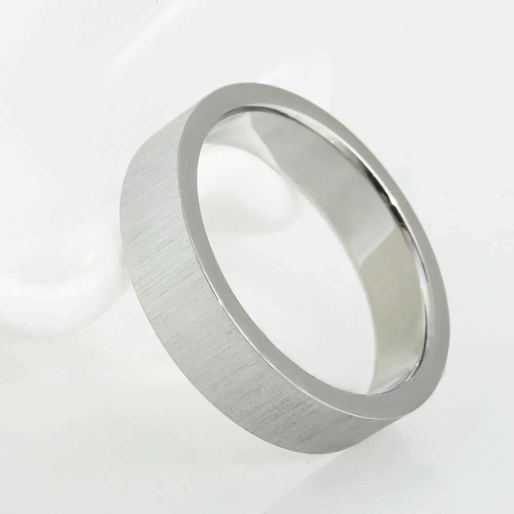 European and American hot-selling titanium steel frosted ring plain stainless steel mens brushed ring jewelry H260320 - view 7