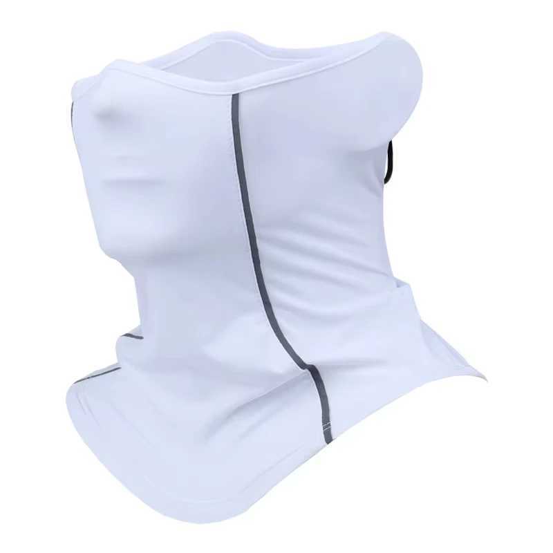 Reflective Nigh Riding Half Face Mask Summer Ice Silk Sunscreen Dust-proof Neck Collar Scarf Sports Bandana Men Women M260320