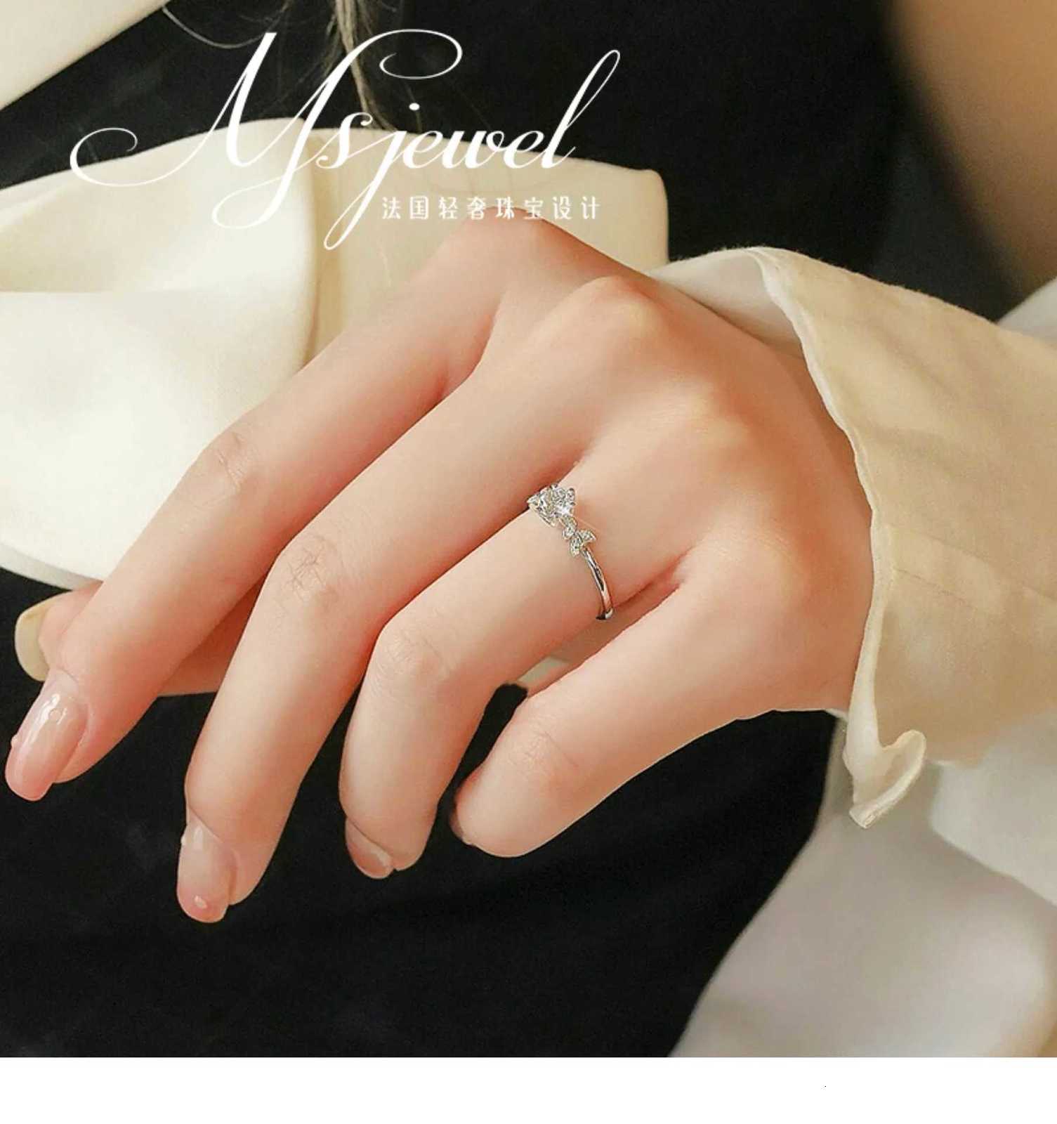 Vine Ring Womens 05 Moissanite PT950 Platinum - 05ct moissanite vine ring office-ready ornament H260320 - view 7