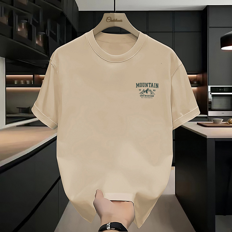 Designer Hoodie 100% Cotton Short Sleeve For Men New Trendy Korean Polo Style Loose Fit Summer Tee Men's Designer T-shirt Top Base Shirt