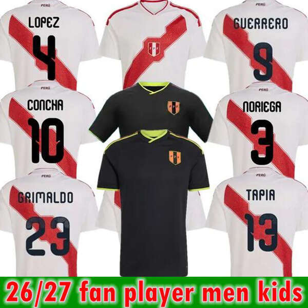 2026 Peru World Cup soccer jerseys 26 27 home PENA CARTAGENA NORIEGA LAPADULA REYNA football shirt GUERRERO TAPIA men uniforms