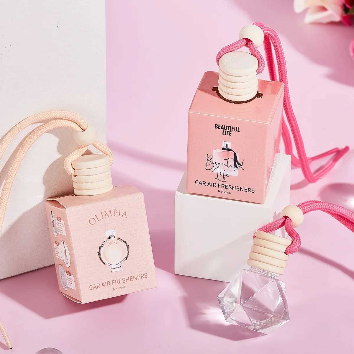 Pink Car Fragrance Car Interior Accessories Perfume Pendant Car Supplies Fresh Air Car Fragrance H260319