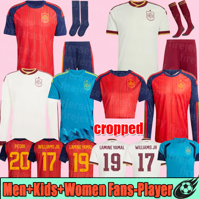 2026 World Cup SPAIN Soccer Jerseys PEDRI GAVI LAMINE YAMAL MORATA Carvajal OLMO FERRAN RODRIGO Jersey SPANISH Men Kid Kit Football Shirt Fan Player