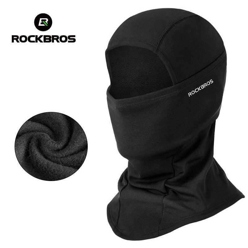 ROCKBROS Winter Cycling Mask Fleece Thermal Keep Warm Windproof Cycling Face Mask Balaclava Ski Mask Fishing Skiing Hat wear M260320