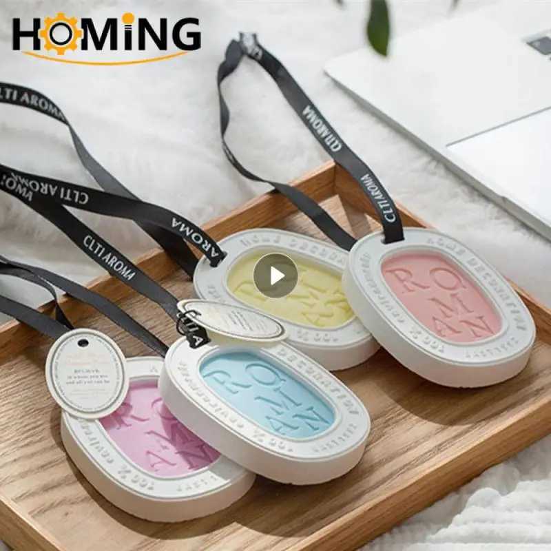 Aroma Silicone Wax Pendant Letters Gypsum Aromatherapy Wardrobe Car Fragrance Solid Balm Aromatic Air Freshener Decoration Gift H260319
