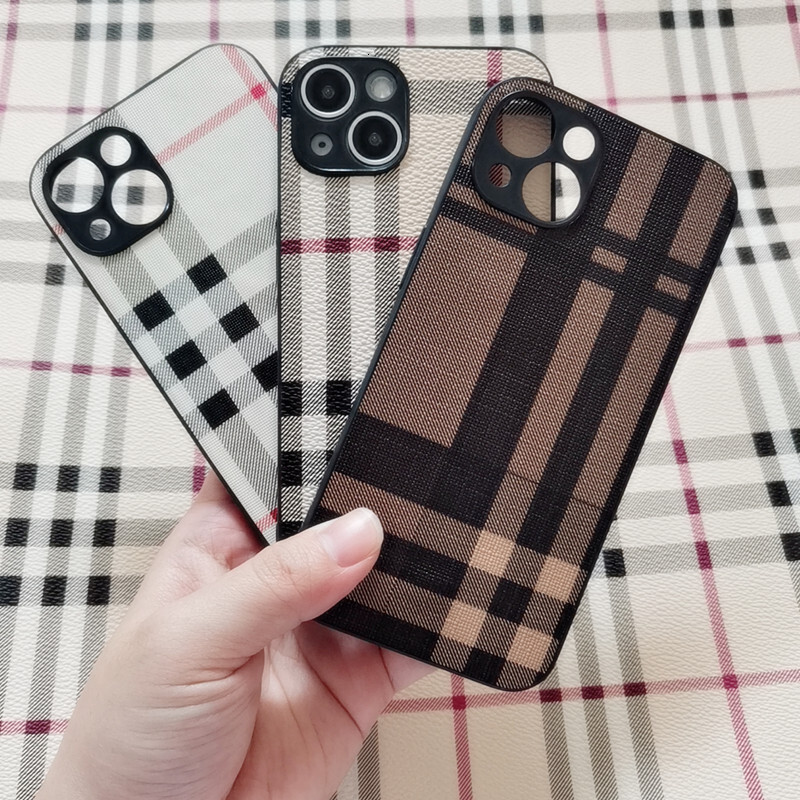Phone Case British Style Striped Simple Trendy Compatible With Iphone 16 15 14 13 12 Pro Max Apple 11